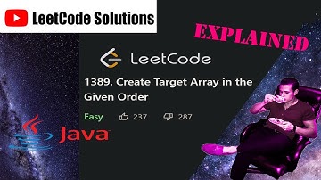 LeetCode 1389. Create Target Array in the Given Order Solution Explained - Java