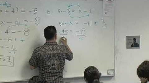 Algebra Lecture 4- Solving Linear Equations (part 9).mov