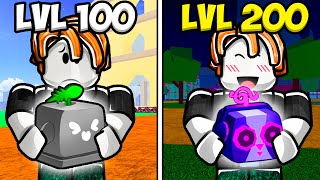 Noob To Pro But Every 100 Levels I Have To Roll A Fruit (Part 1)