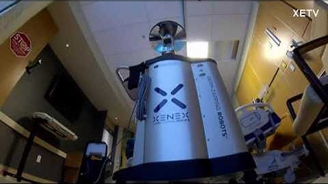 Video: California hospital uses germ-zapping robot