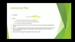 Pipe and Socket in IPC Profile
