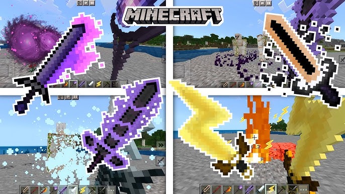 Espadas Increíbles ⚔️  Swords and More Swords Addon Minecraft Bedrock  1.17.20 