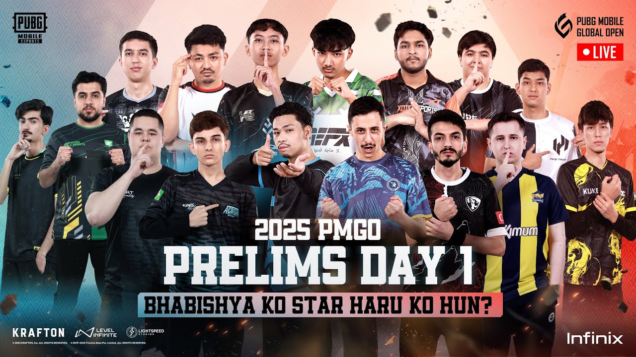 [NP] 2025 PMGO Uzbekistan Prelims | Day 1 | PUBG MOBILE Global Open Uzbekistan