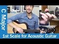 C Major Scale on Acoustic Guitar - Easy Scale For Beginners (Beginners Course Level 5 #5)
