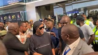 BARCELONA Legends Lead by RONALDINHO Arrive in Zambia