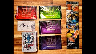 1995 Marvel Masterpieces Booster Pack(s) opening and signed Dimitris Patelis Cards!!!