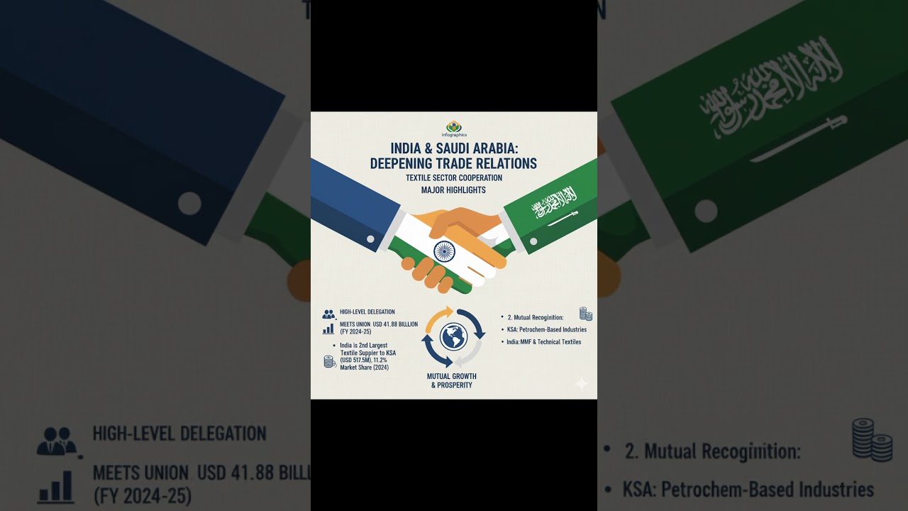 India–Saudi Arabia Strengthen Textile Ties | Boost to India’s Global Trade Power