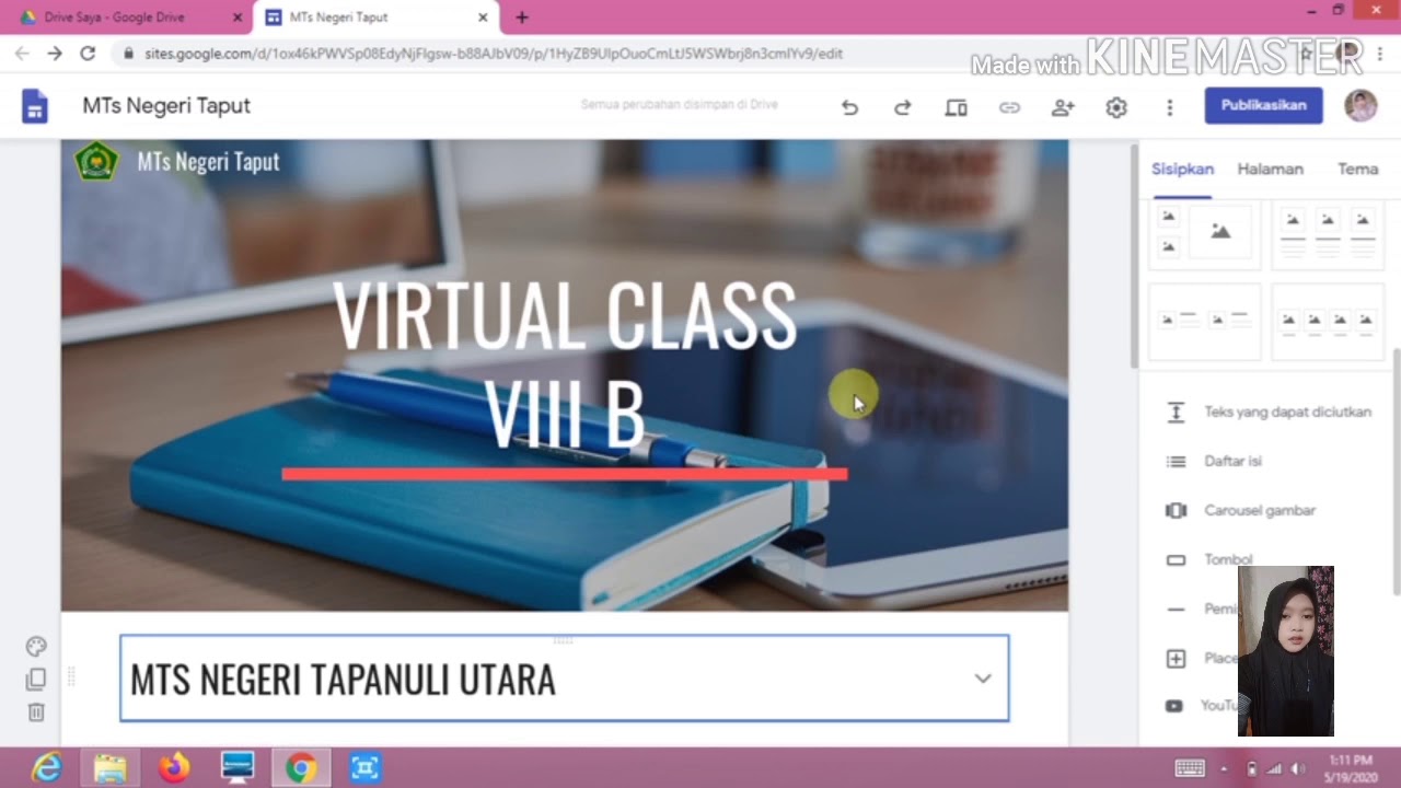 Tutorial pembuatan google sites untuk guru kreatif - YouTube