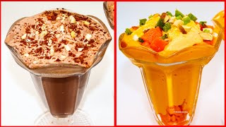 PUNE FAMOUS MANGO & CHOCOLATE MASTANI - SUMMER DRINKS - REFRESHING COOL DRINKS-by DESI SEASONING