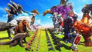 Can TEAM KAIJU Survive THE POWERFUL MECHA ROBOT ARMY? | ARBS Ultimate Battle screenshot 5