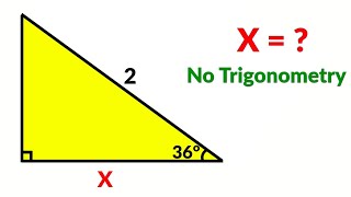 Only 1% Can Solve This Without Using Trigonometry