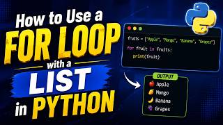 How to Use a For Loop with a List in Python