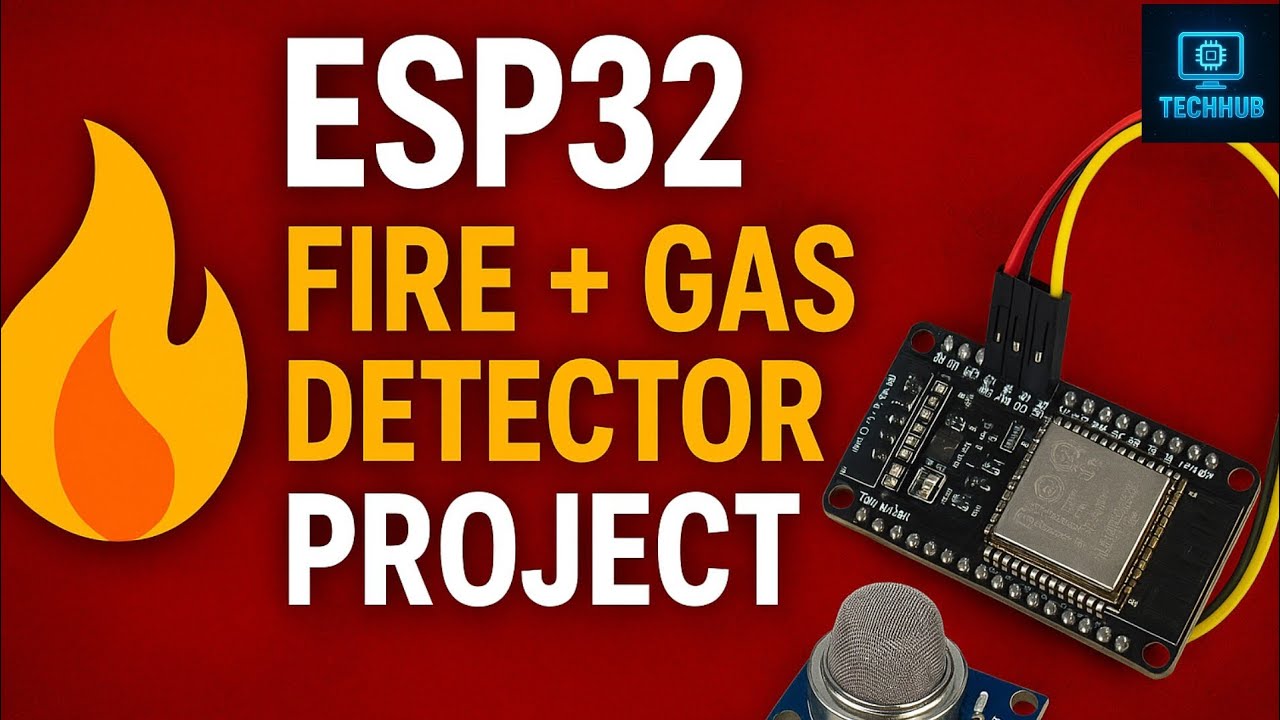 ESP32 Fire & Gas Detector | Flame + Gas Sensor Project | DIY Safety ...