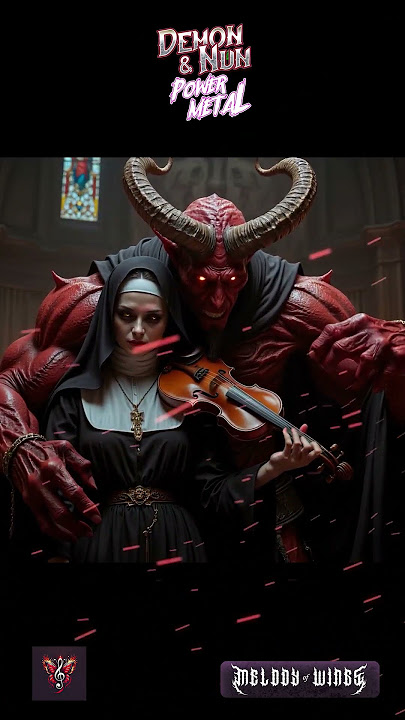 Demon & Nun Sacred Violin Meets Brutal Power Metal | Gothic Elegance Unleashed #music #metal