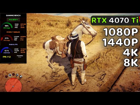 RTX 4070 Ti | Red Dead Redemption 2 | 1080P, 1440P, 4K, 8K GAMING