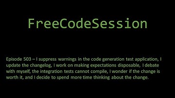 FreeCodeSession - Episode 503
