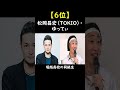 実は同級生と聞いて驚いた有名人 TOP10