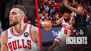 HIGHLIGHTS: Chicago Bulls beat Rockets 124-119 in OT behind Coby White's 30 points