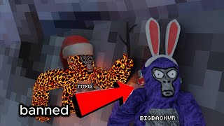 Destroying minigames queue in gorilla tag | | I got accused of cheating and made kids mad