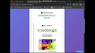 Without investment and free crypto from new free Dogecoin Auto faucet mining website