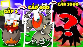 JACK EM BÉ DARKRAI CẤP 1 TIẾN HÓA THÀNH DARKRAI VUA BÓNG TỐI CẤP 1000 TRONG MINECRAFT*JACKVN POKEMON