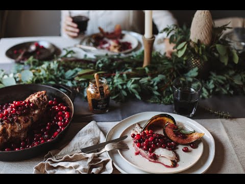 One-Pan Roasted Turkey + Cranberry Sauce Recipe
