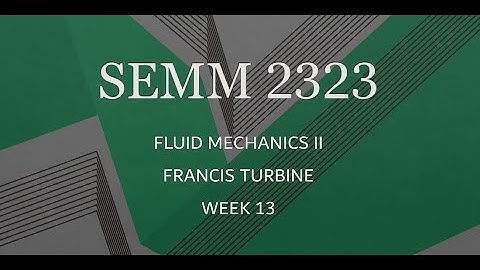 503 - Francis turbine tutorial 1