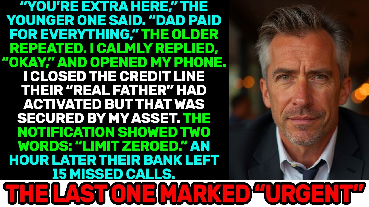 They Called Me Extra and Praised “Real Dad.” I Zeroed the Credit Line