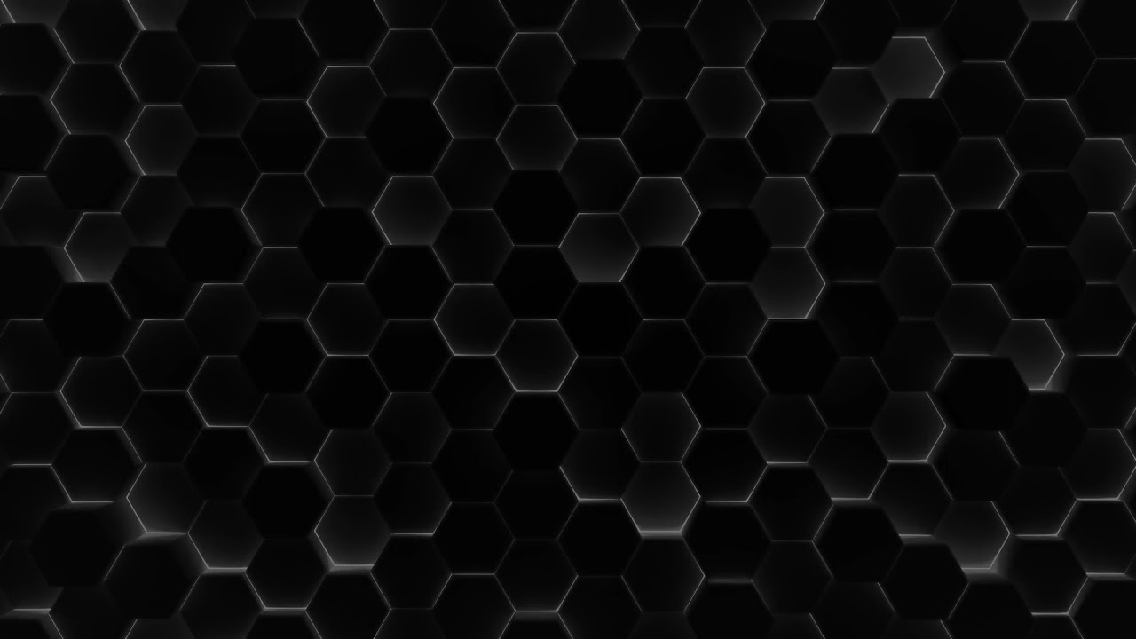 Hexagon Screensaver Black HD
