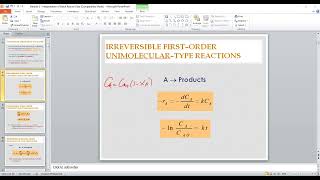 Interpretation of Batch Reactor Data (Part 1)
