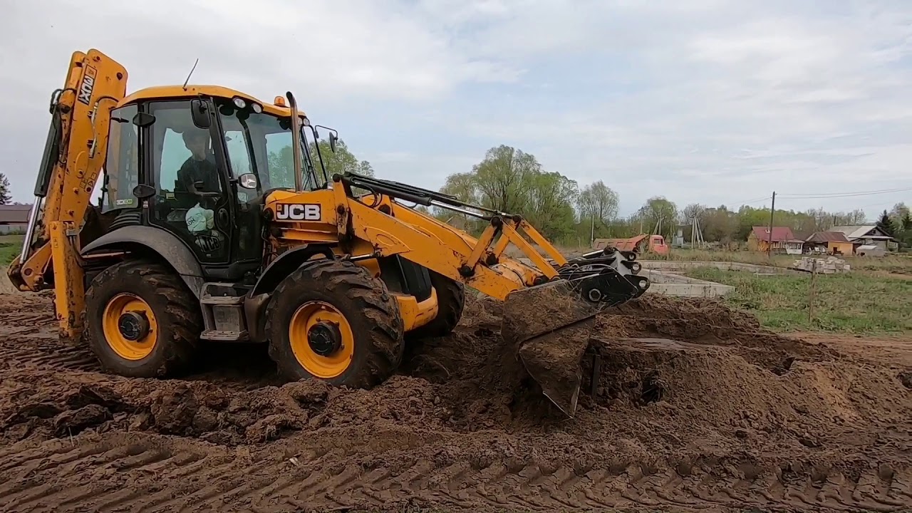 Планировка (выравнивание) земельного участка. с.Никольское - YouTube