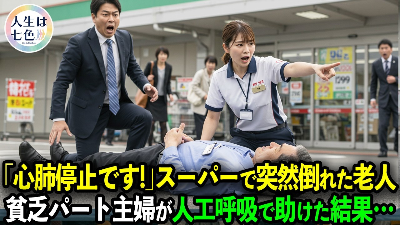 「パートの分際で出しゃばるな！」と侮辱された孤独な主婦。老人に人工呼吸をした翌日、スーパーの前に黒塗りの高級車が現れて…