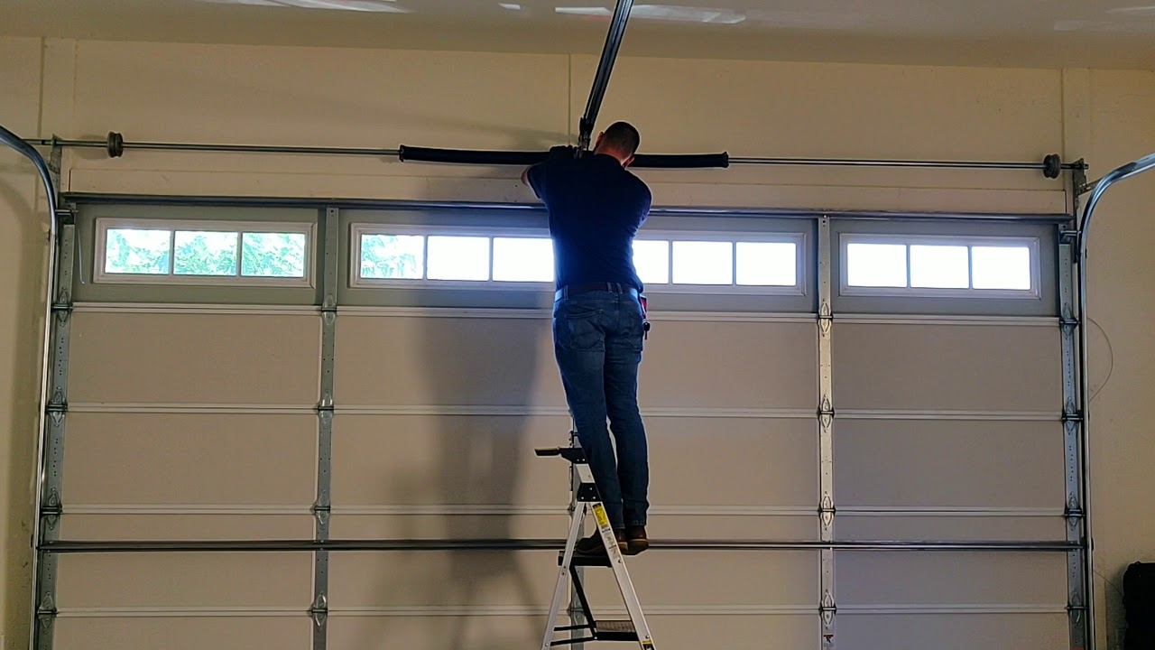 Garage Door Spring Replacement (Full Time Lapse)