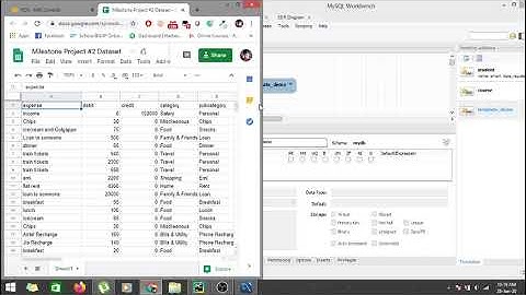 Schema Design using MySQL Workbench