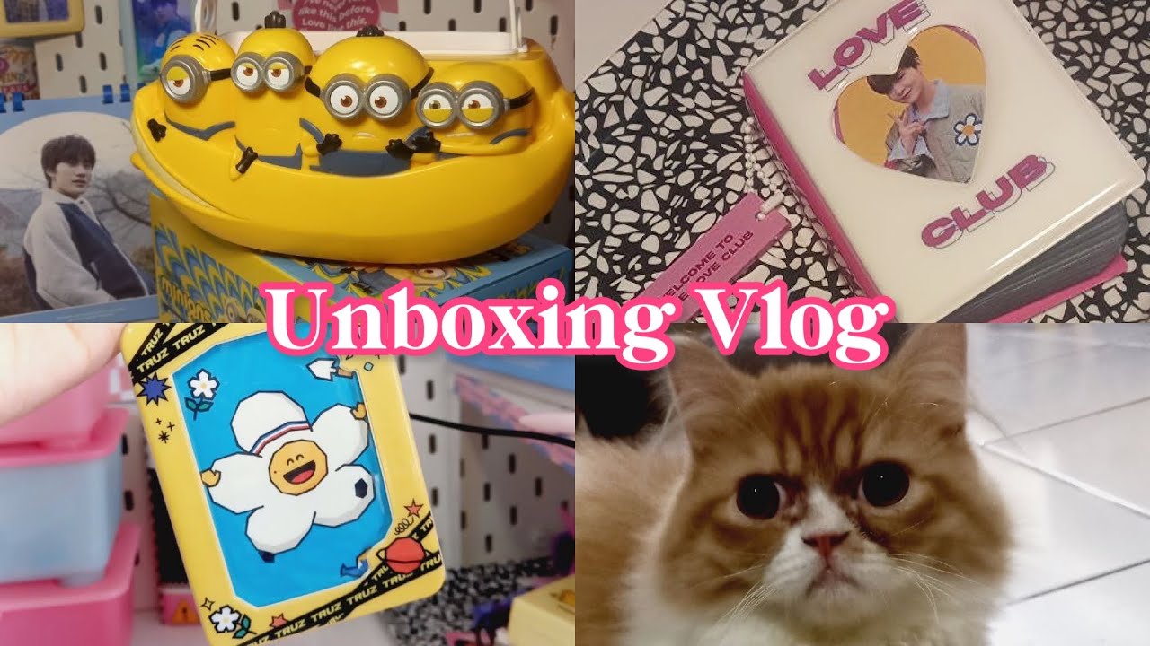 eng) Unboxing freebis, new kolbuk, cahol Truz, Lunch with my parent, play with kitten 🐈‍⬛
