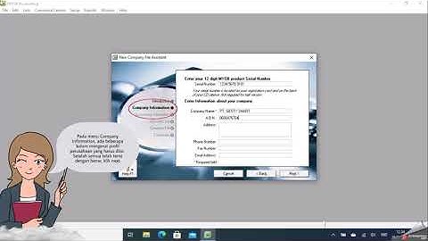 Cara Membuat Data Perusahaan Baru Pada Myob Accounting V18