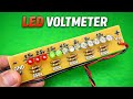 Build an LED Voltmeter Without IC – Easy Step-by-Step Tutorial 🚨