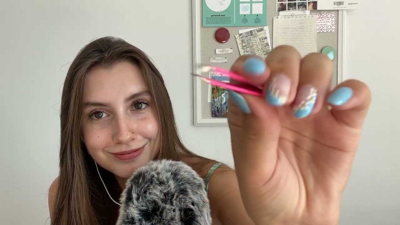 ASMR plucking negativity bugs out of your hair | positive affirmations and ear to ear whispering