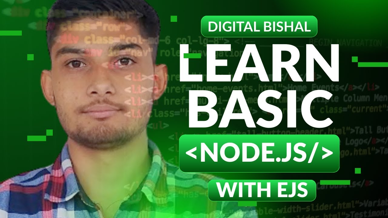 Learn Node.js with EJS Step by Step for Beginners - YouTube