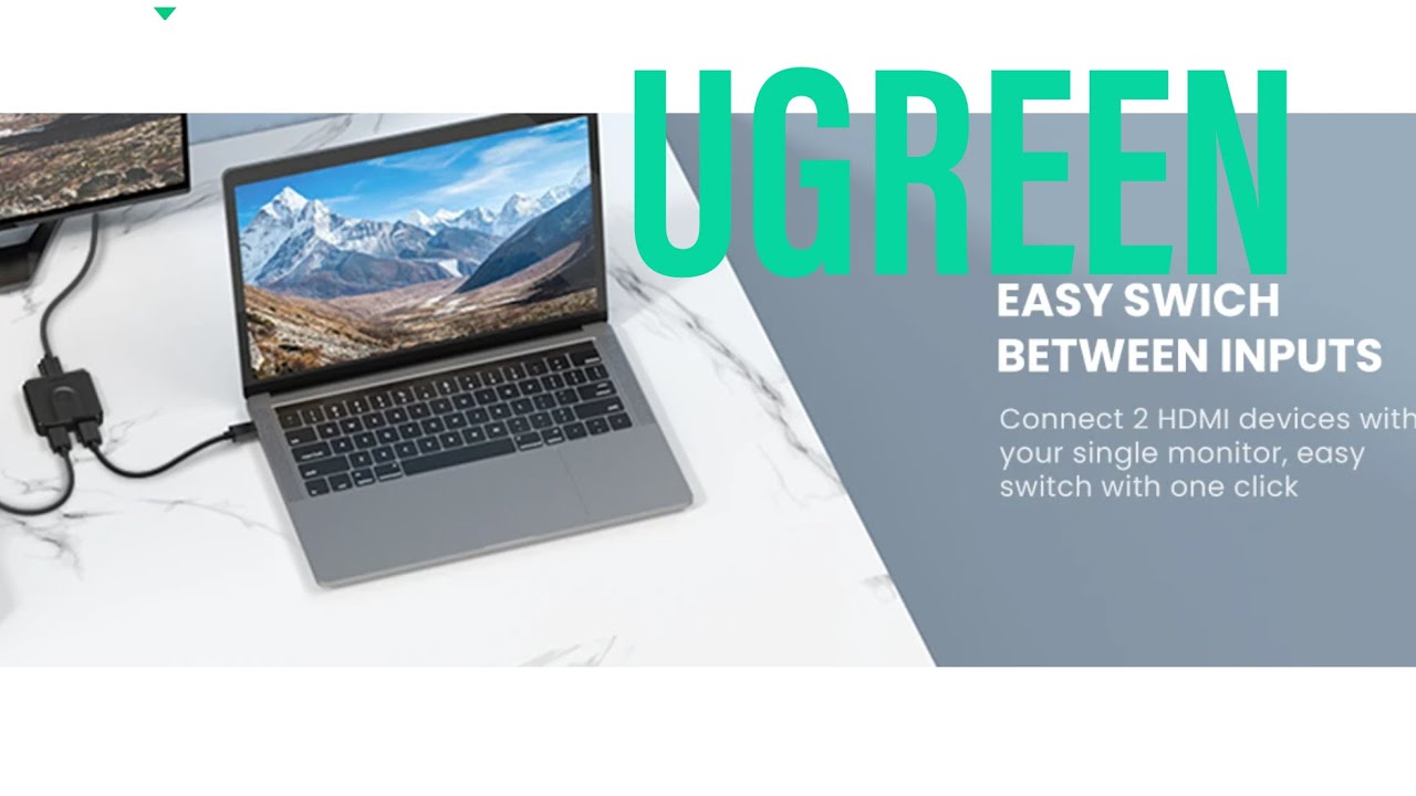 UGREEN HDMI Switch 4K@60Hz HDMI Splitter Bi-Directional HDMI Switcher 2 Input 1 Output Splitter