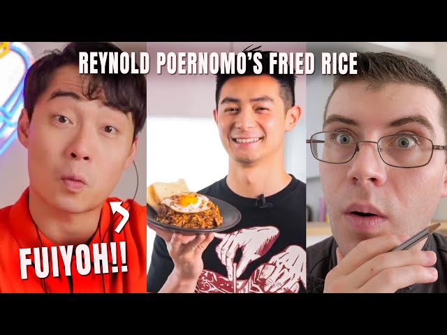 Pro Chef Reacts... To Uncle Roger Reviewing REYNOLD POERNOMO Fried Rice! (MasterChef Finalist) class=