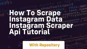 How to scrape instagram data instagram scraper api tutorial