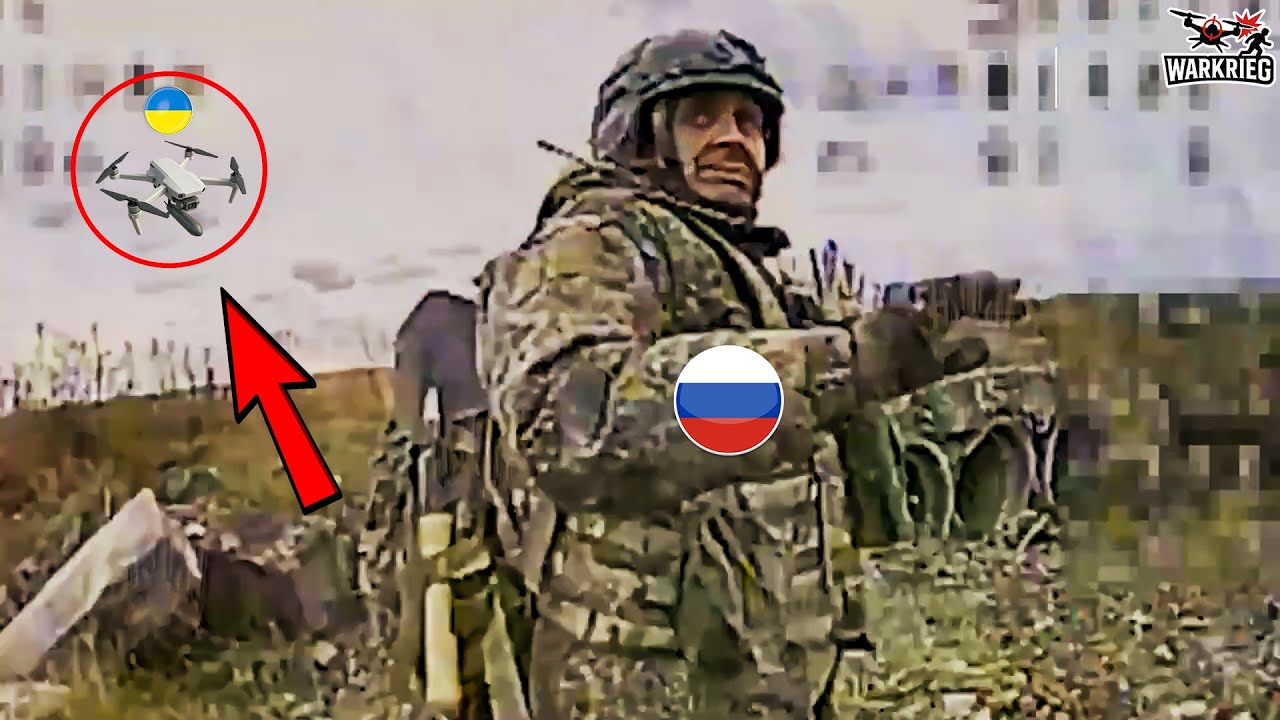 Ukrainian FPV Drone Strike Catches Russian Soldiers Off Guard In Chaos ...
