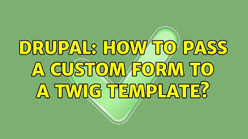 Drupal: How to pass a custom Form to a Twig template?