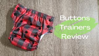 Buttons Trainers Review / Cloth Diaper Training Pants + Fit on Toddler