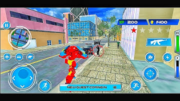 Bear Robot Car Transform - Flying Car Robot Game - Android Gameplay