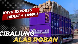 MUAT KAYU LOG BERAT & TINGGI‼️CIBALIUNG - ALAS ROBAN