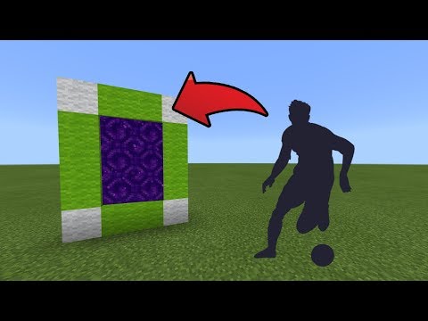 How To Make a Portal to the Soccer Dimension in MCPE (Minecraft PE)