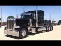 2019 Peterbilt 389 Extended Hood Black/Black Cherry!