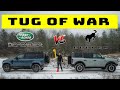 2022 Ford Bronco Badlands vs 2022 Land Rover Defender P400, tug of war!